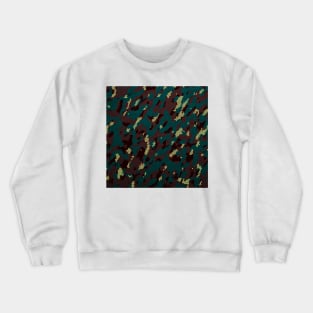 Camouflage - Brown Teal Crewneck Sweatshirt